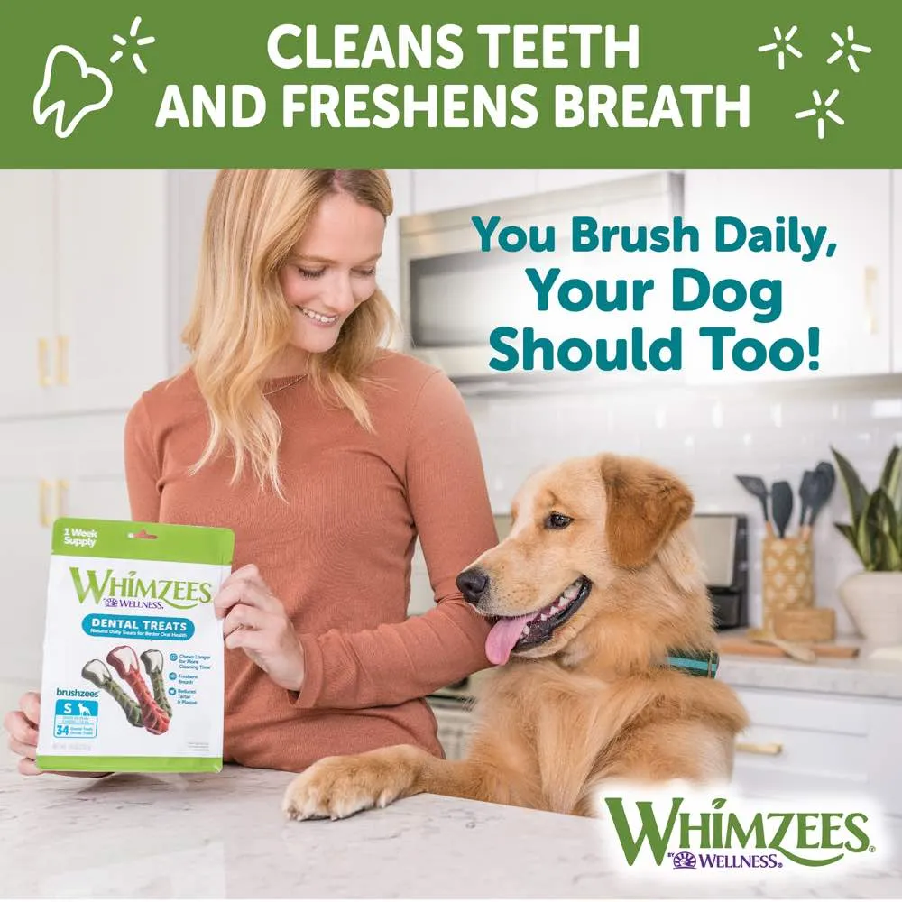 $2 OFF: Whimzees Toothbrush Grain-Free Dental Dog Treats Trial Pack 210g