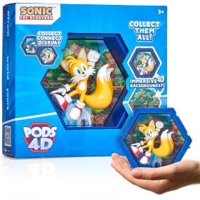 4d Tails Toy - Unique Connectable & Collectable Sonic Tails Figure, Wall