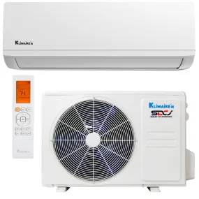 9,000 BTU Klimaire 26.4 SEER2 HYPER HEAT Ductless Mini-Split Inverter Air Conditioner Heat Pump WiFi Ready System (230 Volt)