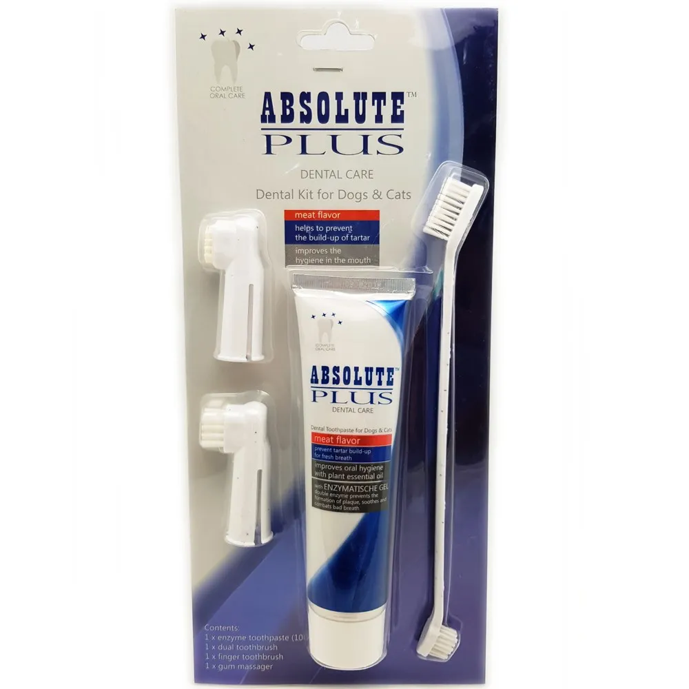 Absolute Plus Dental Kit For Cats & Dogs (Meat Flavour)