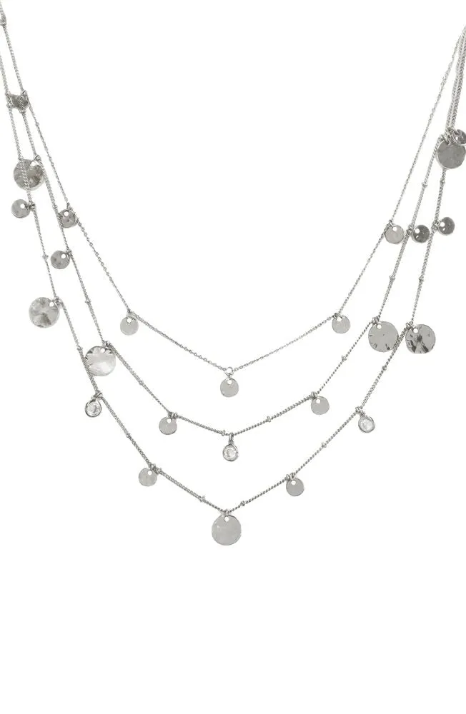 All in Layered Crystal Necklace Set