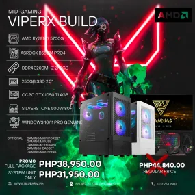 AMD RYZEN 7 5700G   1050TI ViperX Mid Gaming Build