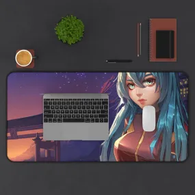 Anime Girl in Space Suit Desk Mat