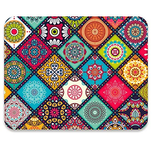 Anti-Slip Mouse Pad for Work or Gaming, Mandala Mosaic