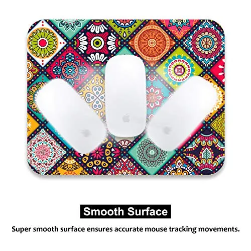 Anti-Slip Mouse Pad for Work or Gaming, Mandala Mosaic