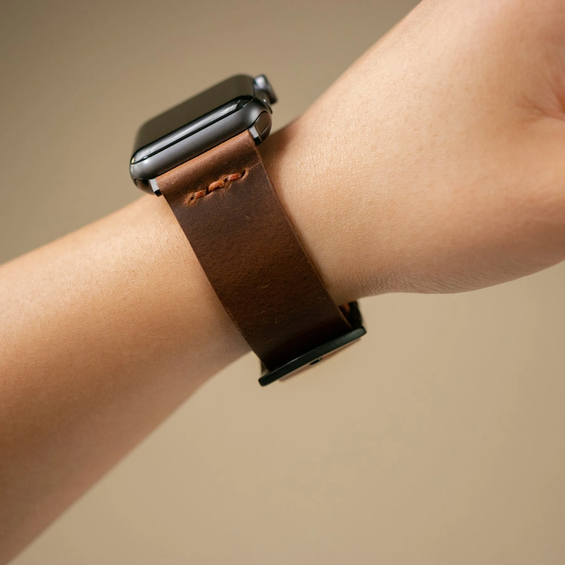 Apple Watch Leather Band - Antique Brown