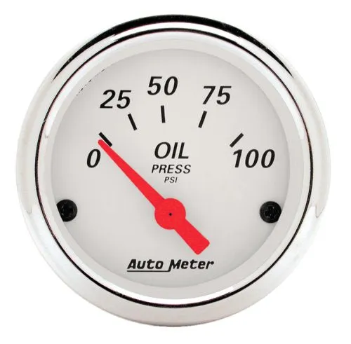 Arctic White Series Oil Pressure Gauge AU1327