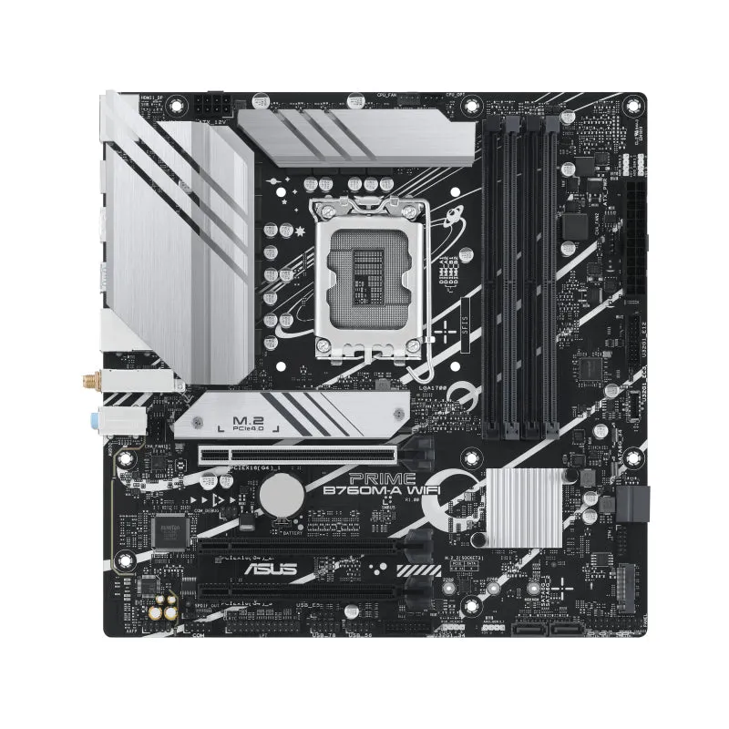 ASUS PRIME B760M-A WIFI D5 Wi-Fi 6 Micro ATX (mATX) Intel Motherboard | Intel LGA1700 Socket