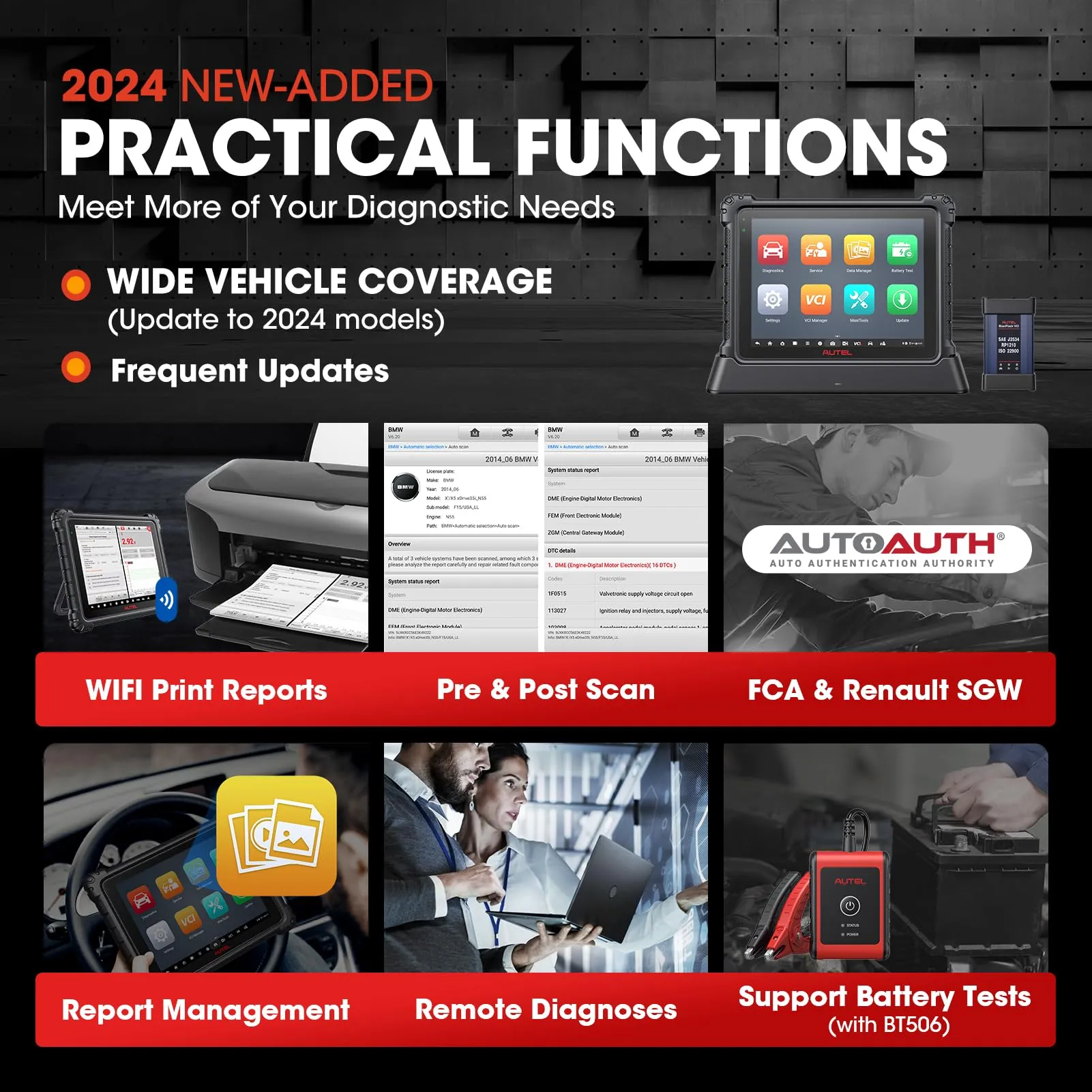 Autel MaxiCom Ultra Lite Scanner: 2 Years Free Update, 2024 New Upgrade of MS919/Elite II Pro/MS909, Same as MaxiSys Ultra, Motor TruSpeed Repair, Topology Mapping, Programming & Coding, 40  Services