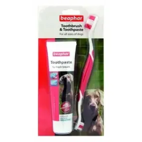 Beaphar Toothbrush & Toothpaste x6