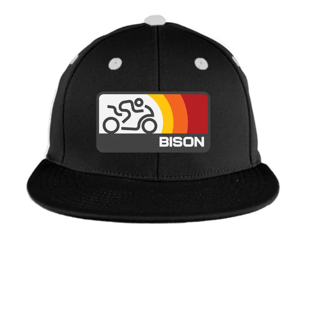 Bison Sonic Flat Bill, Fitted Hat