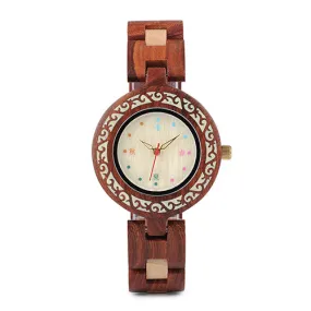 BOBO BIRD WP15 New Brand Design Seasons Colors Wooden Watches for Women Natural Element Wood Ladies Watch as Gift DropShipping