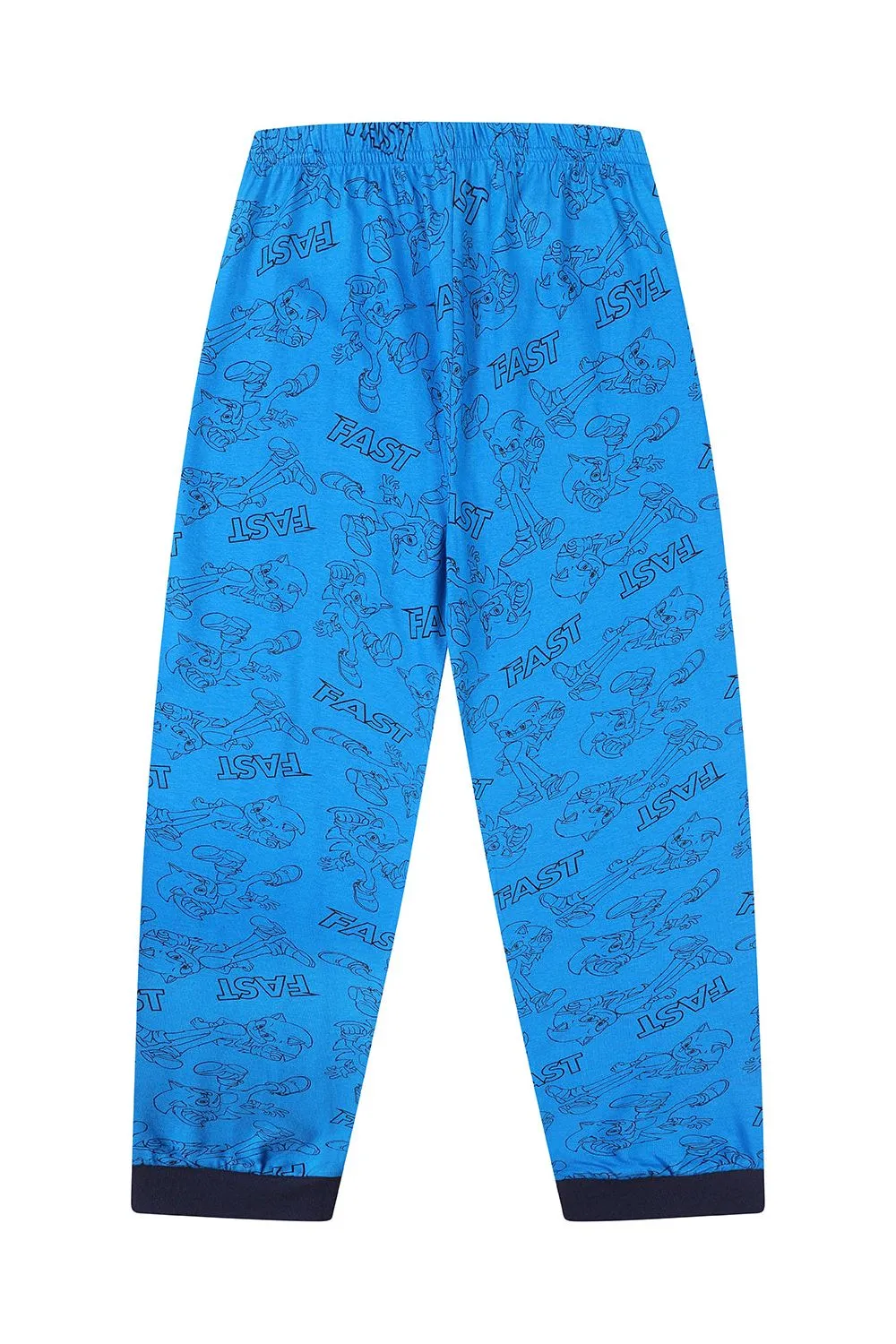 Boys Sonic The Hedgehog 2 Fast Blue Long Pyjamas