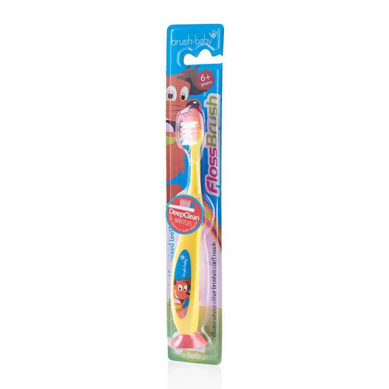 Brush-baby FlossBrush 6  yrs (Yellow)