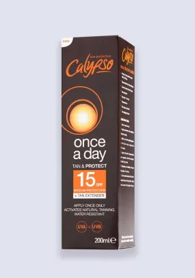 Calypso Once A Day Tan & Protect SPF 15 With Tan Extender 200ml