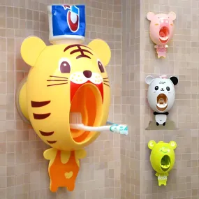 Cartoon Child Toothpaste Squeezer Toothbrush Holder