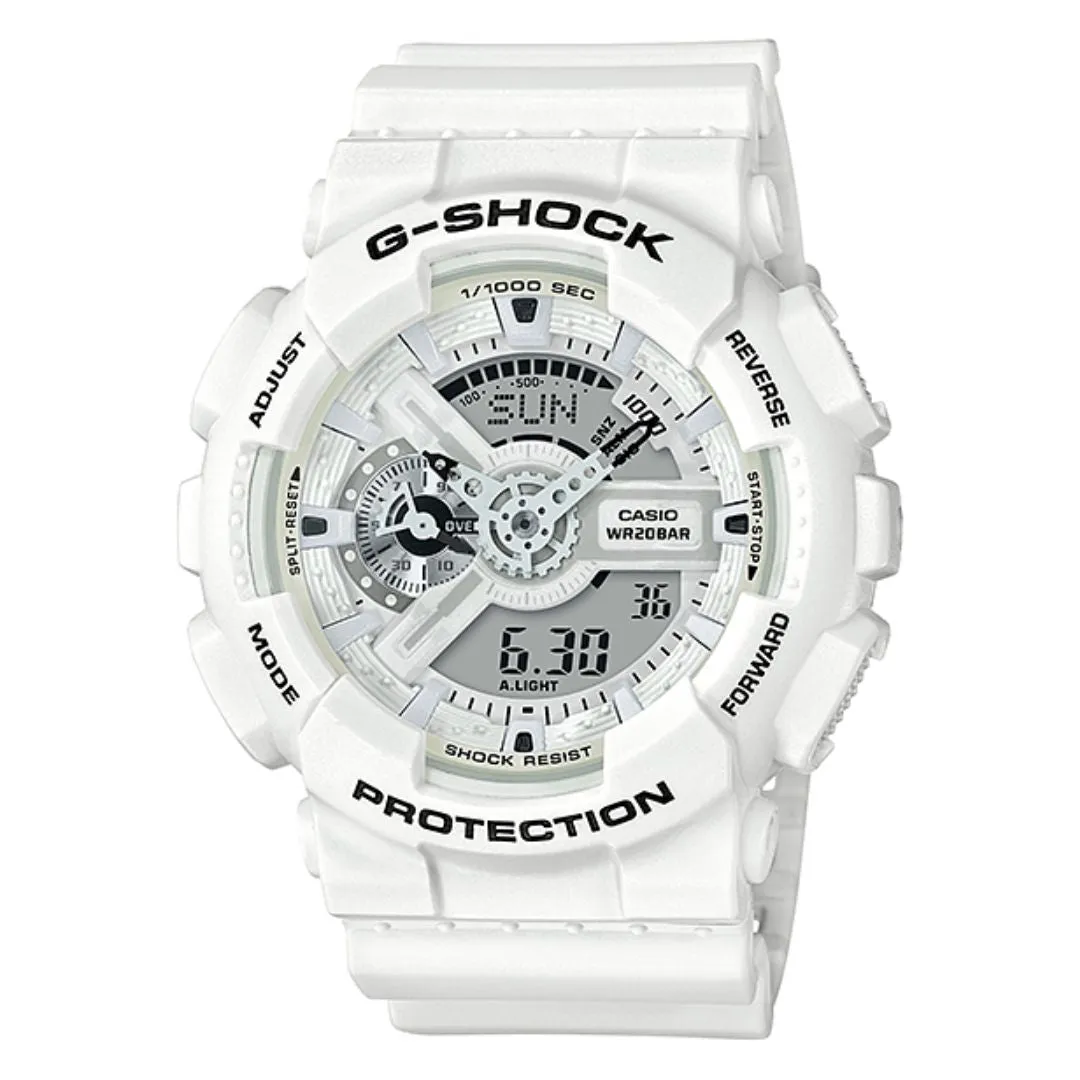 Casio G-SHOCK White Resin band Watch GA-110MW-7ADR