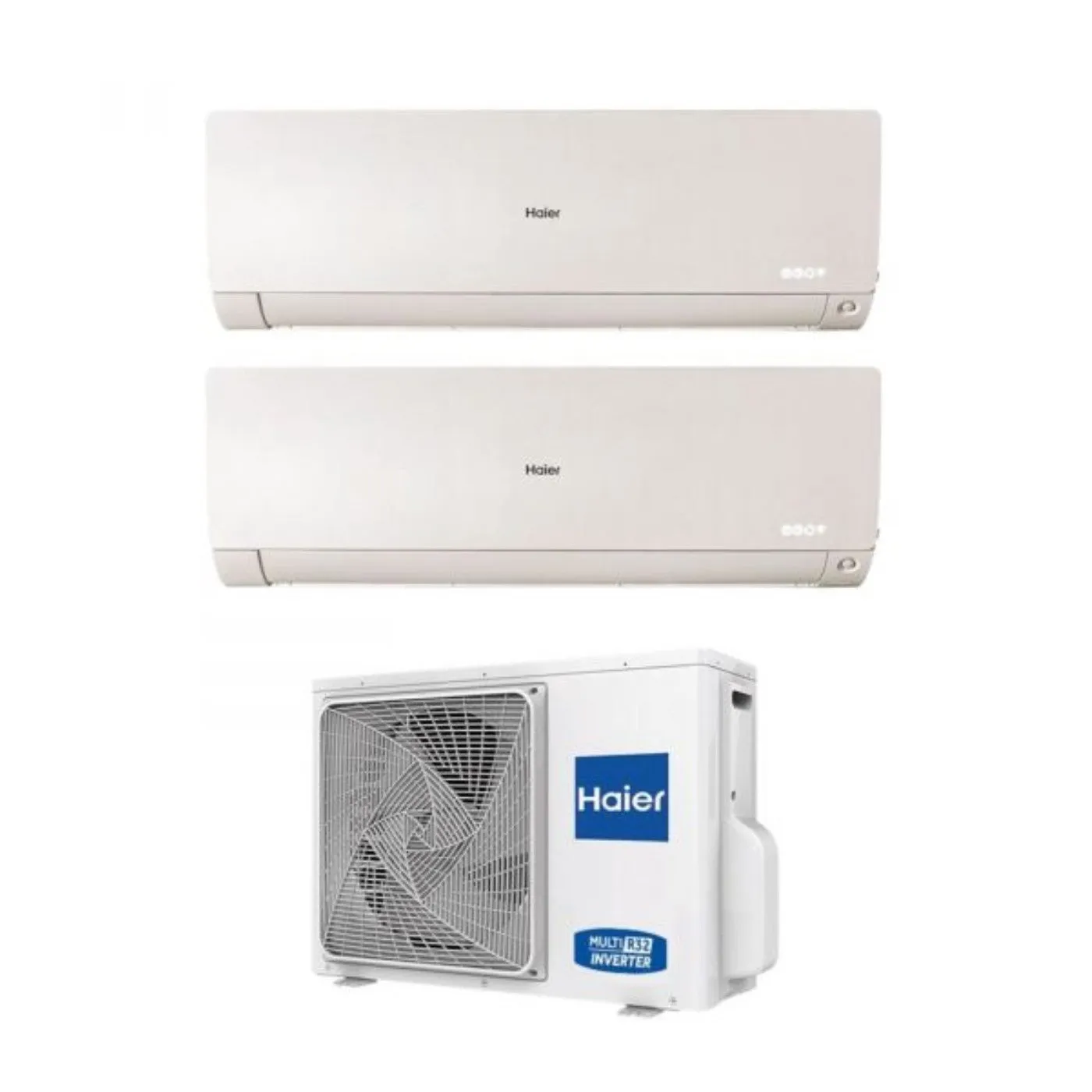 Climatizzatore Condizionatore Haier Dual Split Inverter serie FLEXIS PLUS WHITE 15 15 con 2U50S2SM1FA R-32 Wi-Fi Integrato Colore Bianco 15000 15000