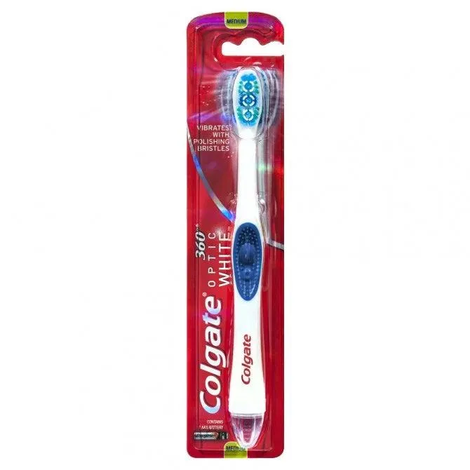 Colgate Optic White 360 Optic White Sonic Power Toothbrush Medium 1 Pack