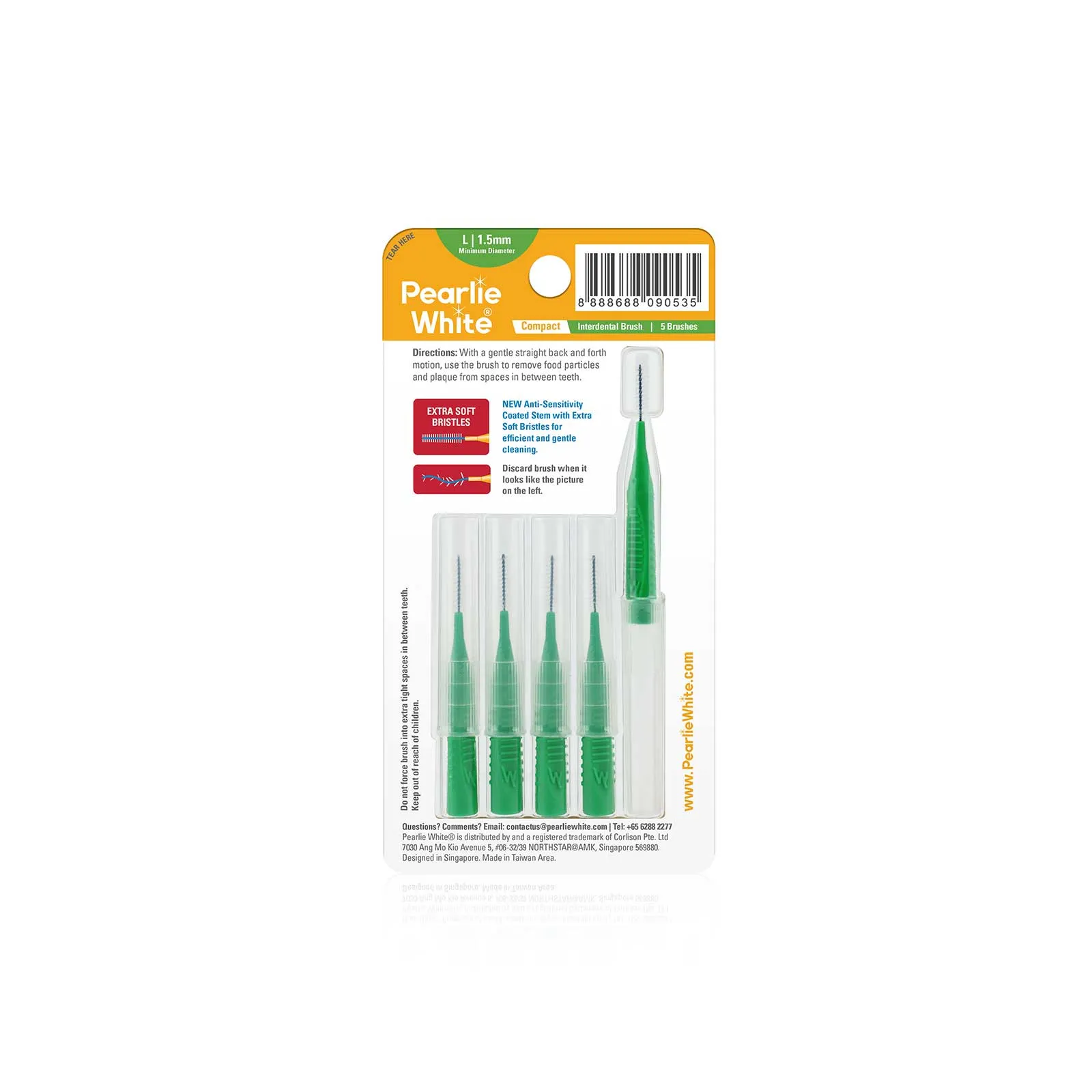 Compact Interdental Brushes - Pack of 5s