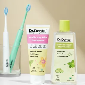 Complete Oral Care Essentials (Ultra Toothbrush, Toothpaste & Mouthwash)