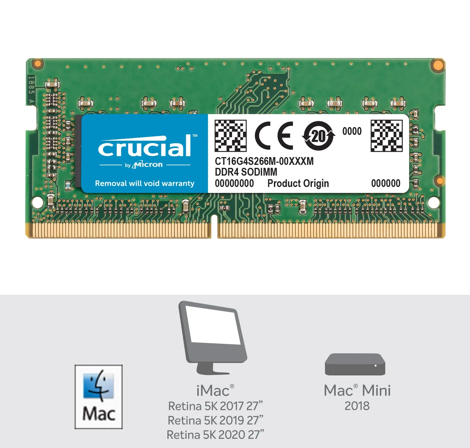 Crucial - Ddr4 - Module - 16 Gb - So-Dimm 260-Pin - 2666 Mhz / Pc4-21300 - Cl19 - 1.2 V - Unbuffered - Non-Ecc