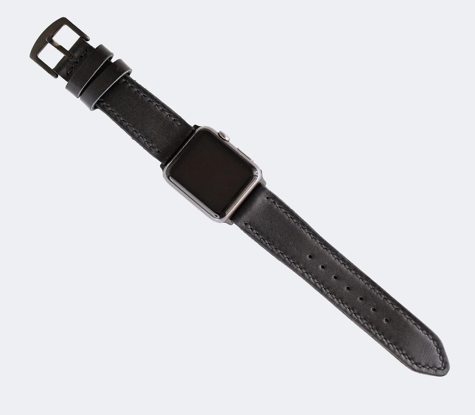 Custom Made Apple Watch Strap - Black