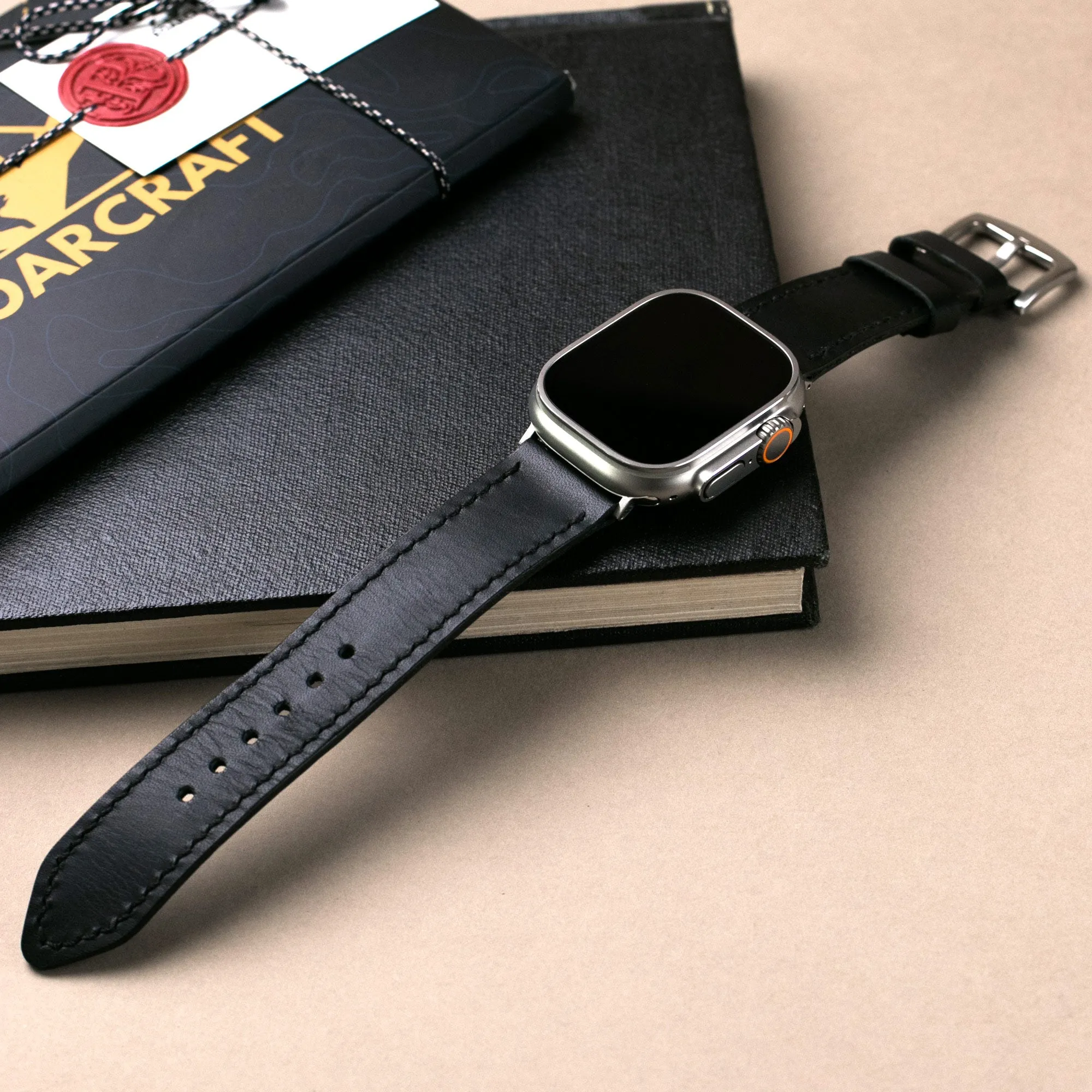 Custom Made Apple Watch Strap - Black