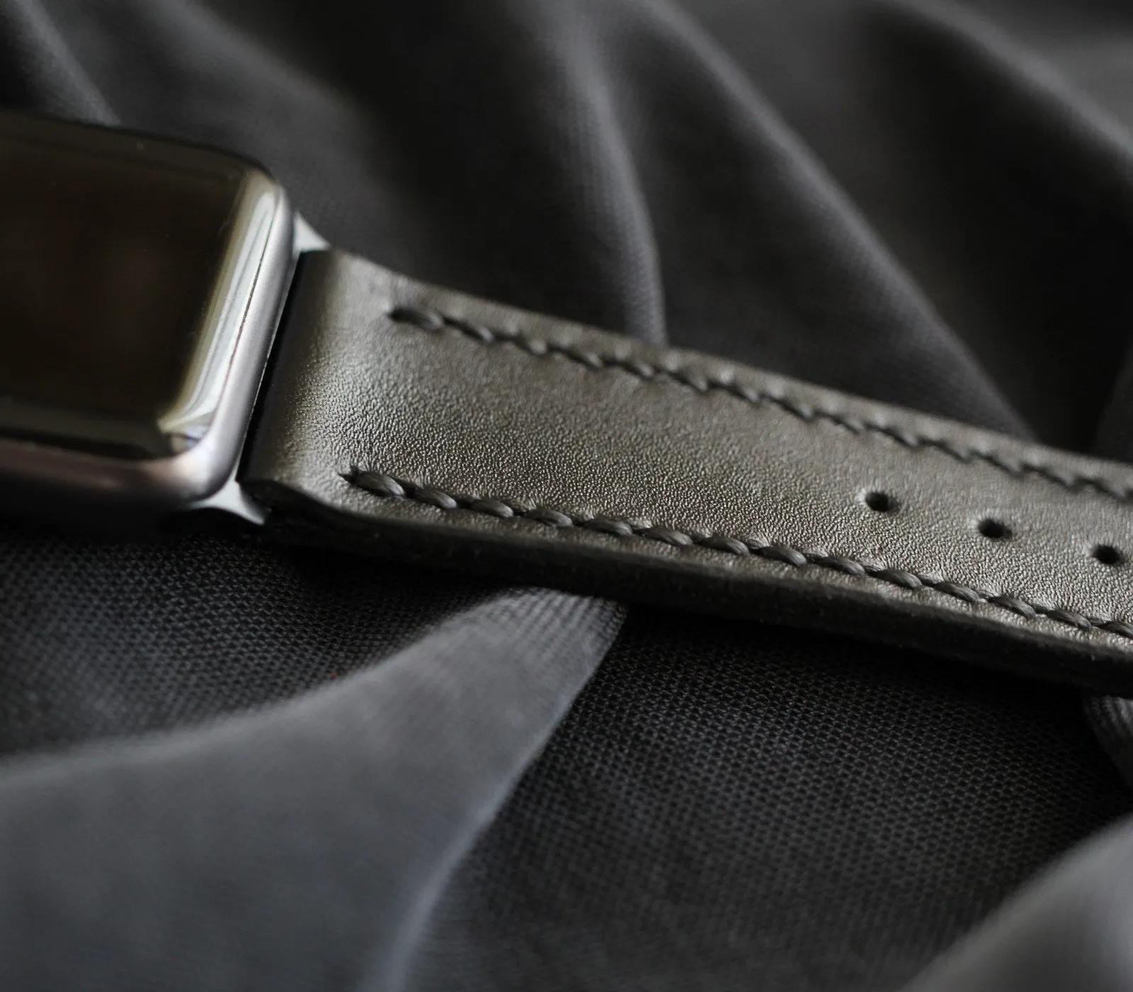 Custom Made Apple Watch Strap - Black