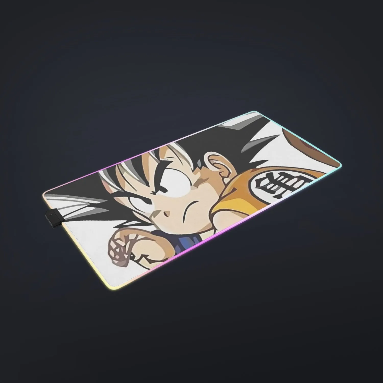 Cute Kid Goku Yellow Clothing Dragon Ball Z cool LED Mouse Pad