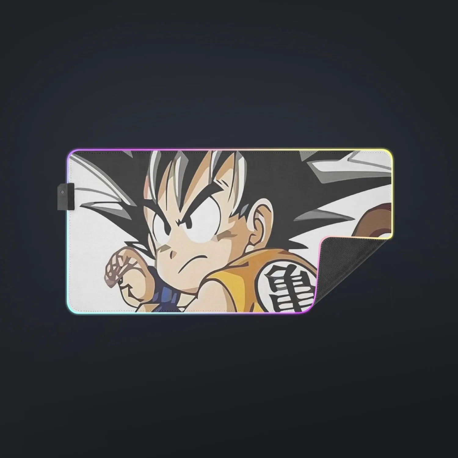 Cute Kid Goku Yellow Clothing Dragon Ball Z cool LED Mouse Pad