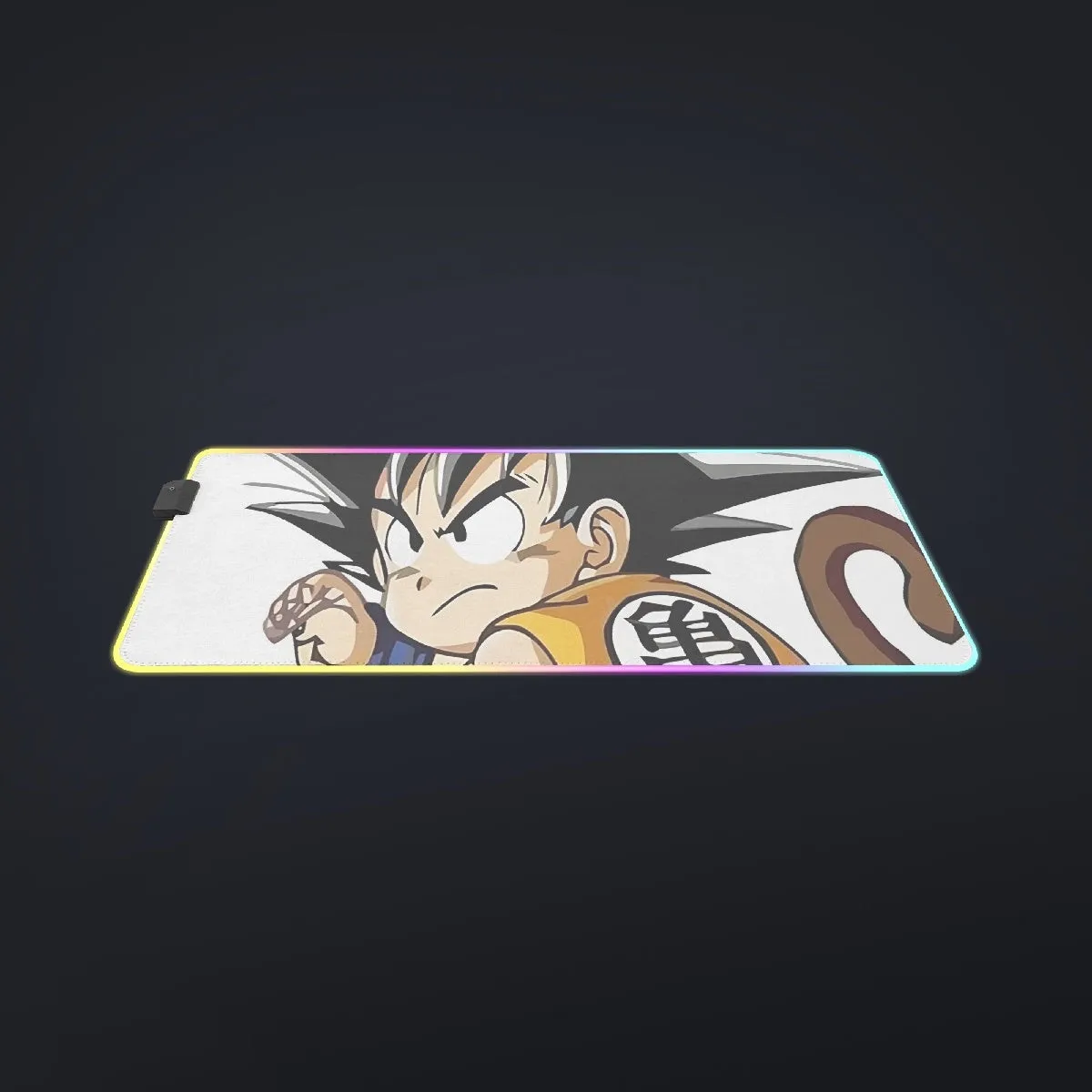 Cute Kid Goku Yellow Clothing Dragon Ball Z cool LED Mouse Pad