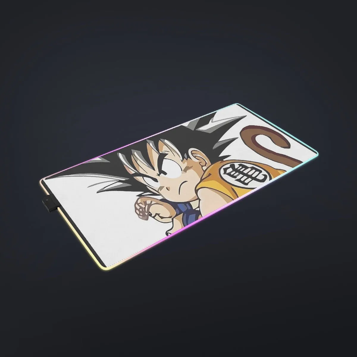 Cute Kid Goku Yellow Clothing Dragon Ball Z cool LED Mouse Pad