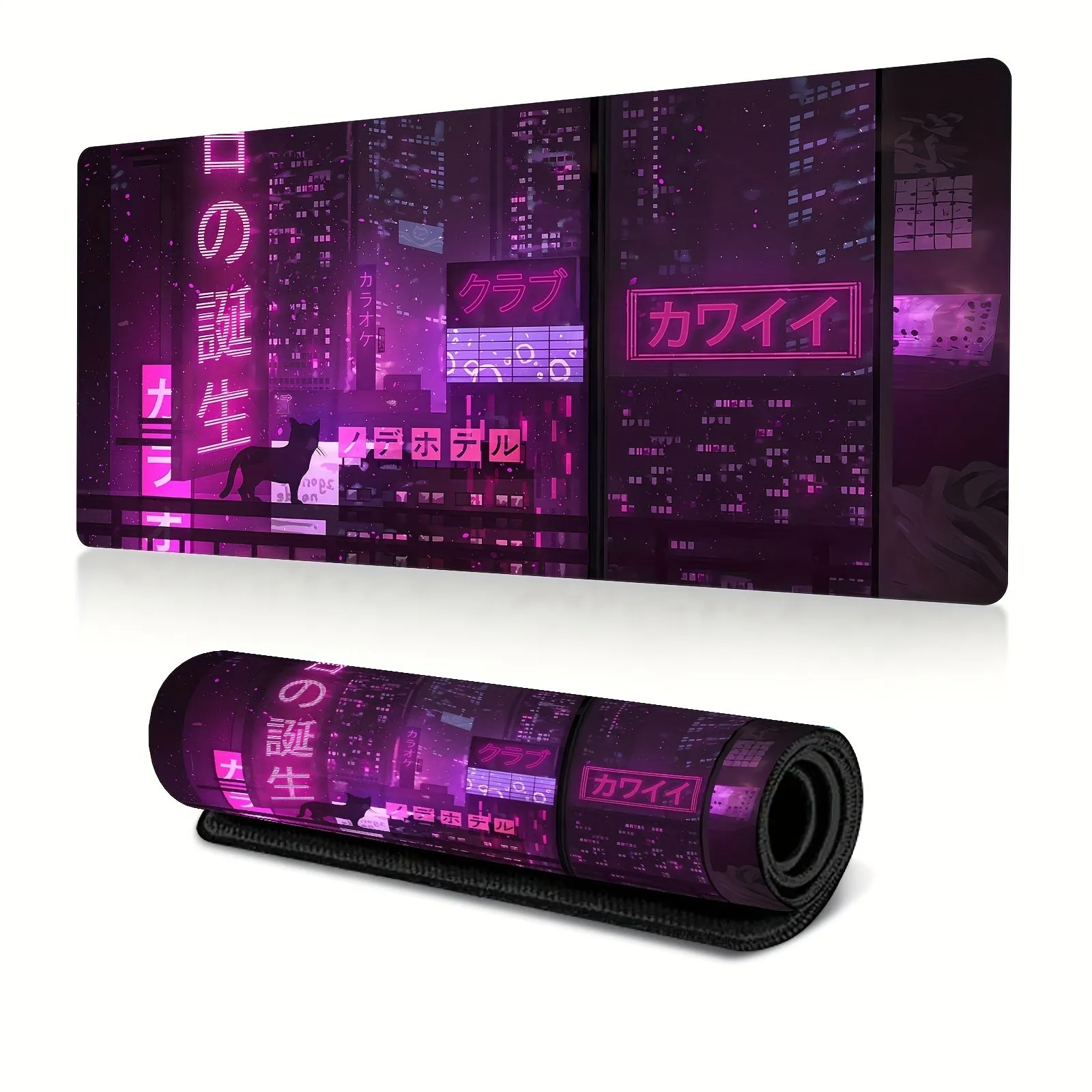 Cyber Vaporwave Style Gaming Mouse Pad Immerse Yourself in Futuristic Gaming