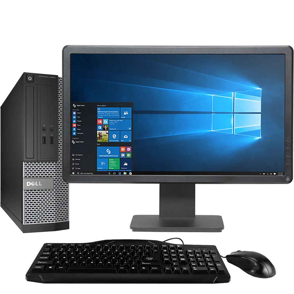 Dell OptiPlex GX3020 Intel i3, 4th Gen SFF Desktop PC with 17" Monitor