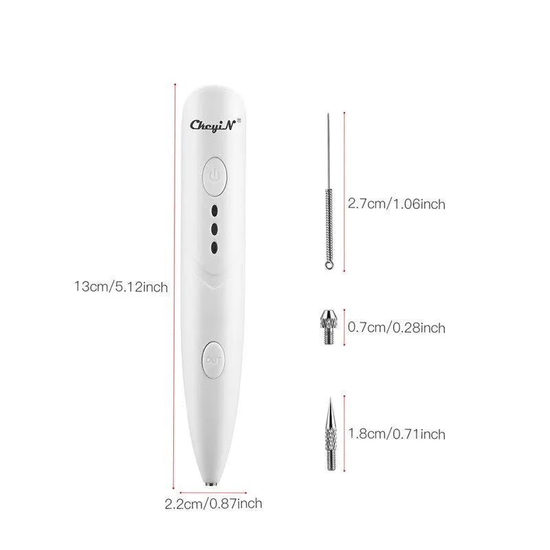 Dot Mole Pen Laser Plasma Mole Removal Dark Spot Remover Skin Care Point Pen Skin Freckle Wart Removal Tool Beauty Care