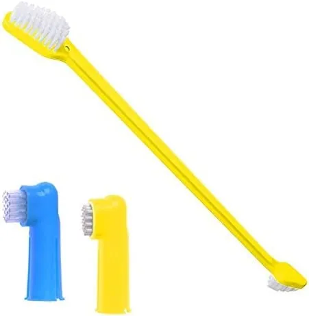 Double Ended Dog & Cat Toothbrush Kit