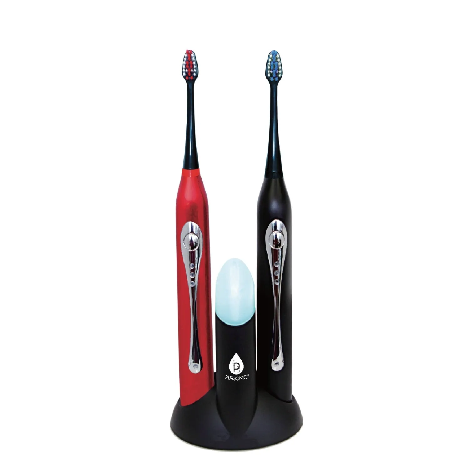 Dual Handle Sonic Toothbrush with UV Sanitizer