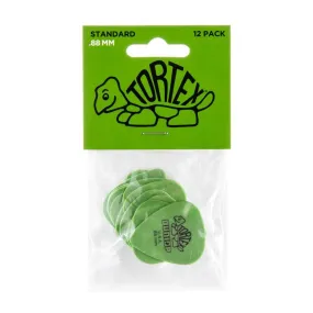 Dunlop 418P-88 0.88mm Tortex® Standard Guitar Pick 12 Pack - Green