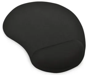 Ednet Mouse Pad with Gel Wrist Rest - Black