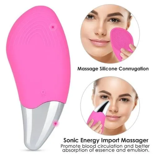 Electric Facial Cleansing Brush Massager