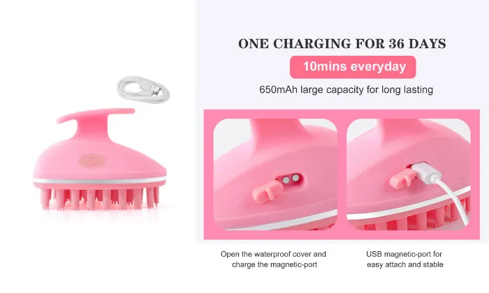 Electric Hair Scalp Massager Shampoo Brush