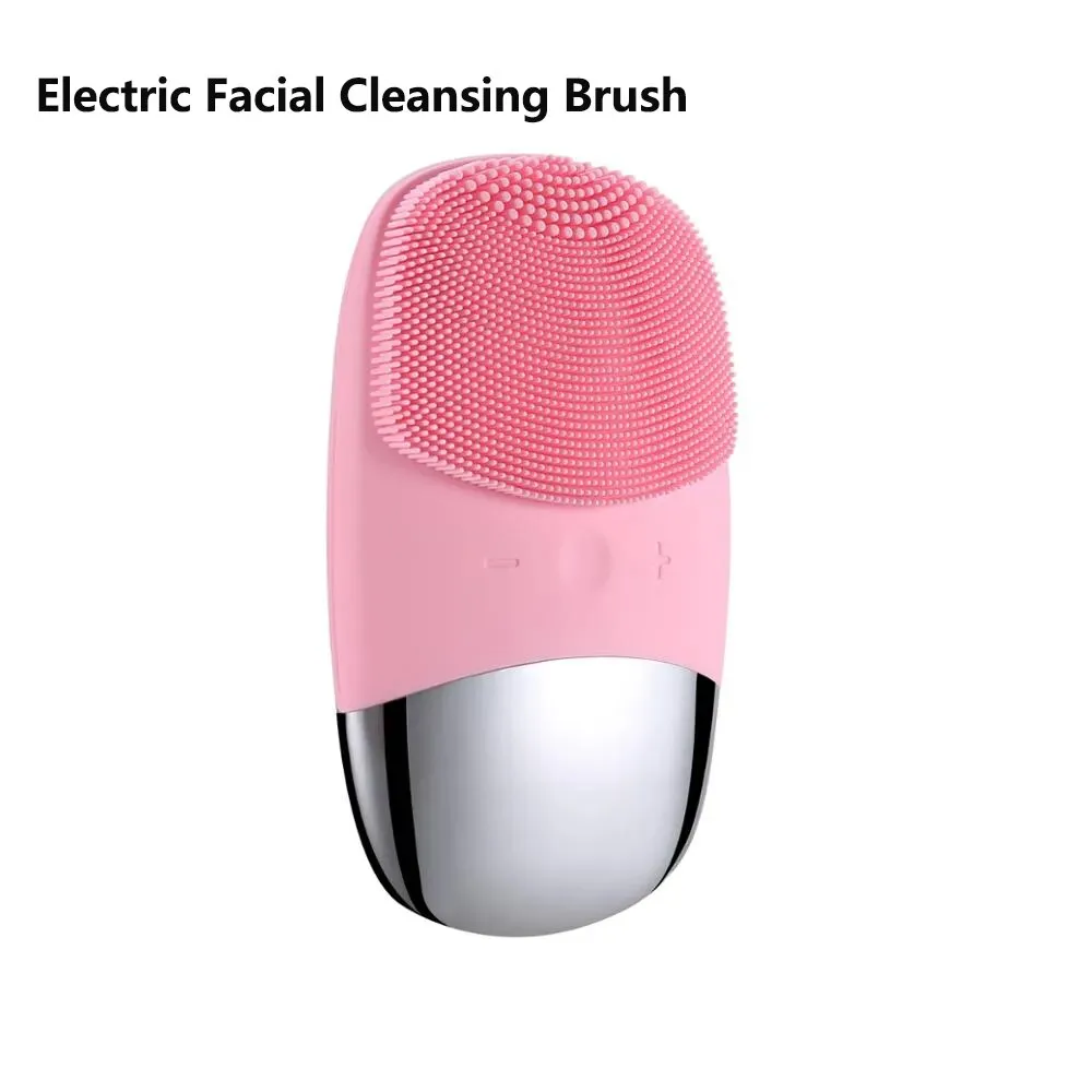 Electric Sonic Facial Cleanser Brush Skin Scrubber