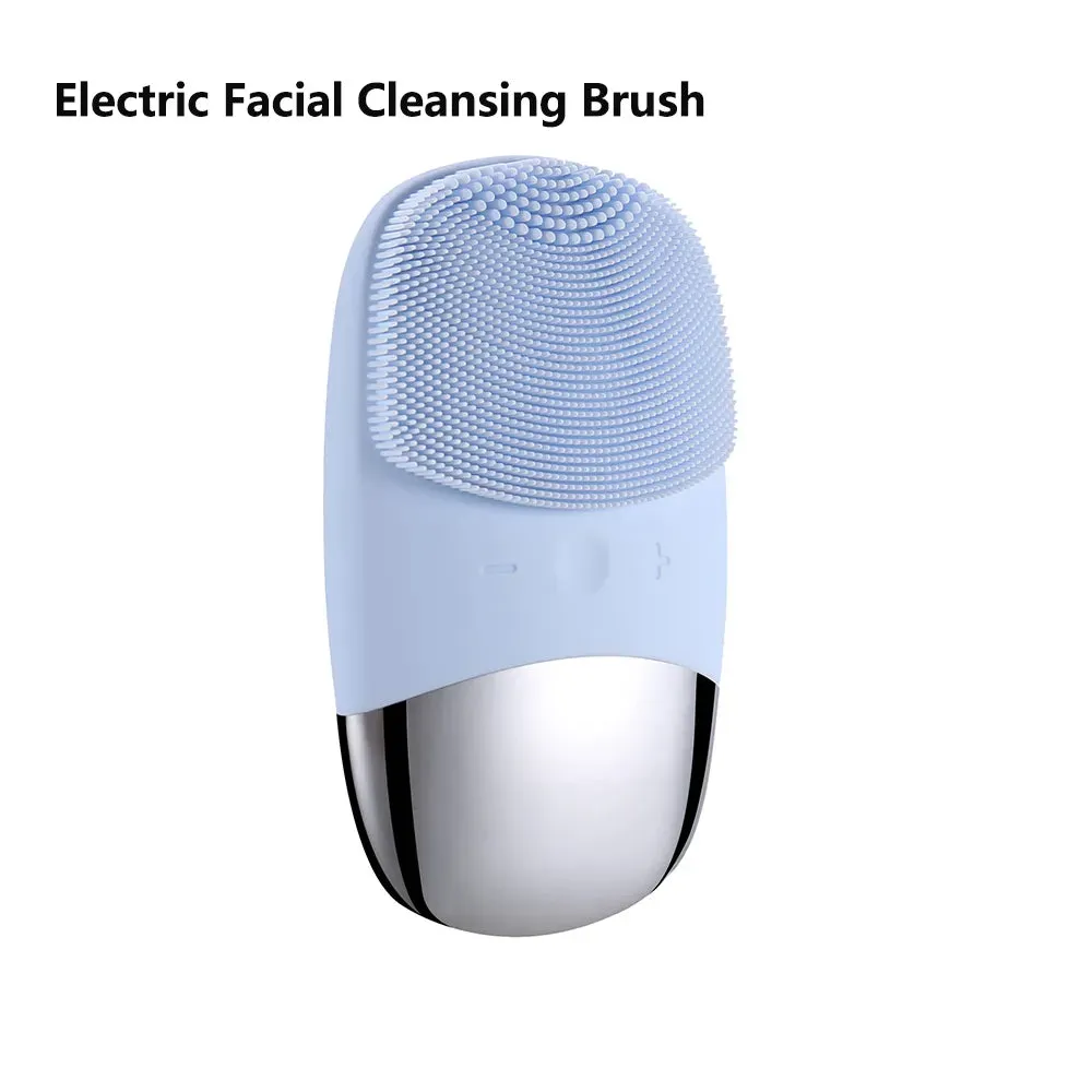 Electric Sonic Facial Cleanser Brush Skin Scrubber