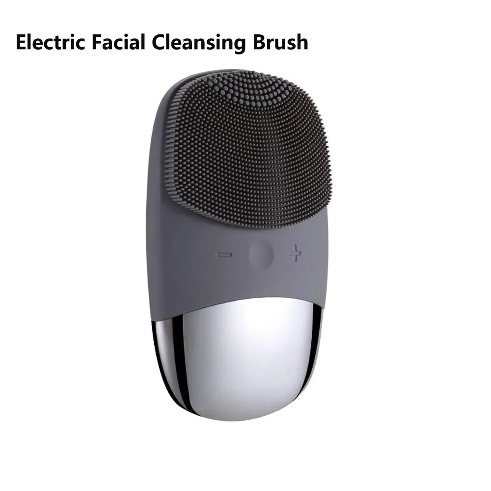 Electric Sonic Facial Cleanser Brush Skin Scrubber