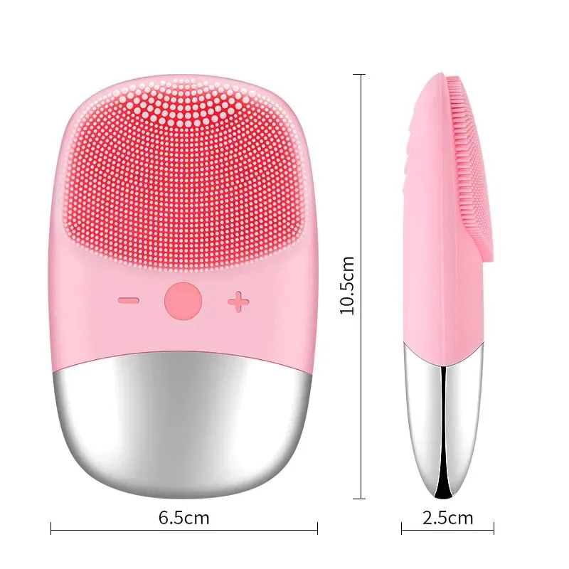 Electric Sonic Facial Cleanser Brush Skin Scrubber