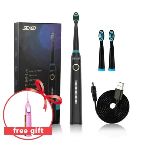 Electric Toothbrush Waterproof Ultrasonic Tooth brush USB Rechargeable