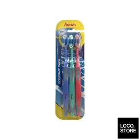 Fantes Toothbrush Economy Pack 3 toothbrushes