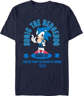 Faster Than The Speed Of Sound Sonic The Hedgehog T-Shirt