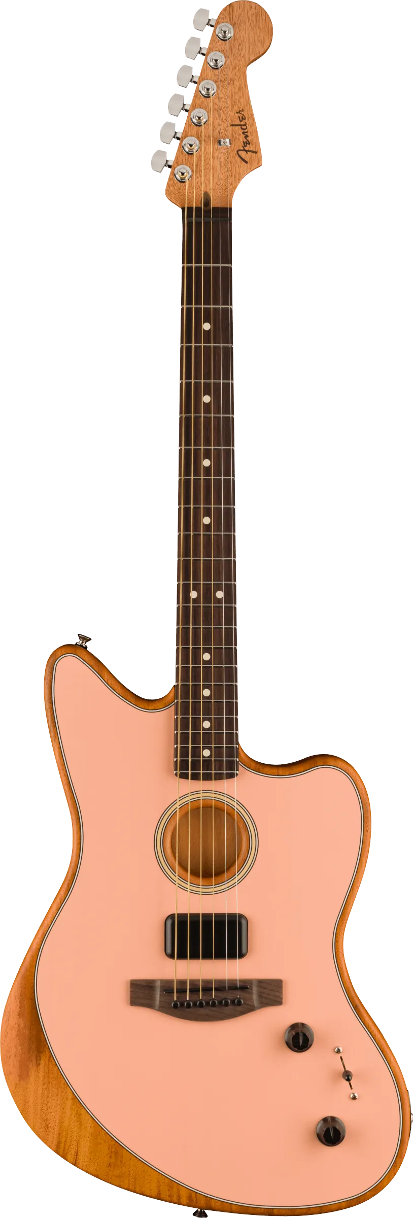 Fender Acoustasonic Player Jazzmaster RW Shell Pink w/bag